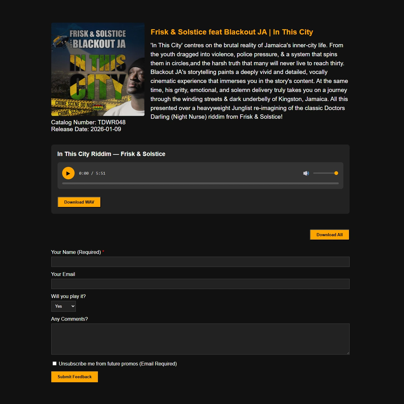 Live promo campaign example